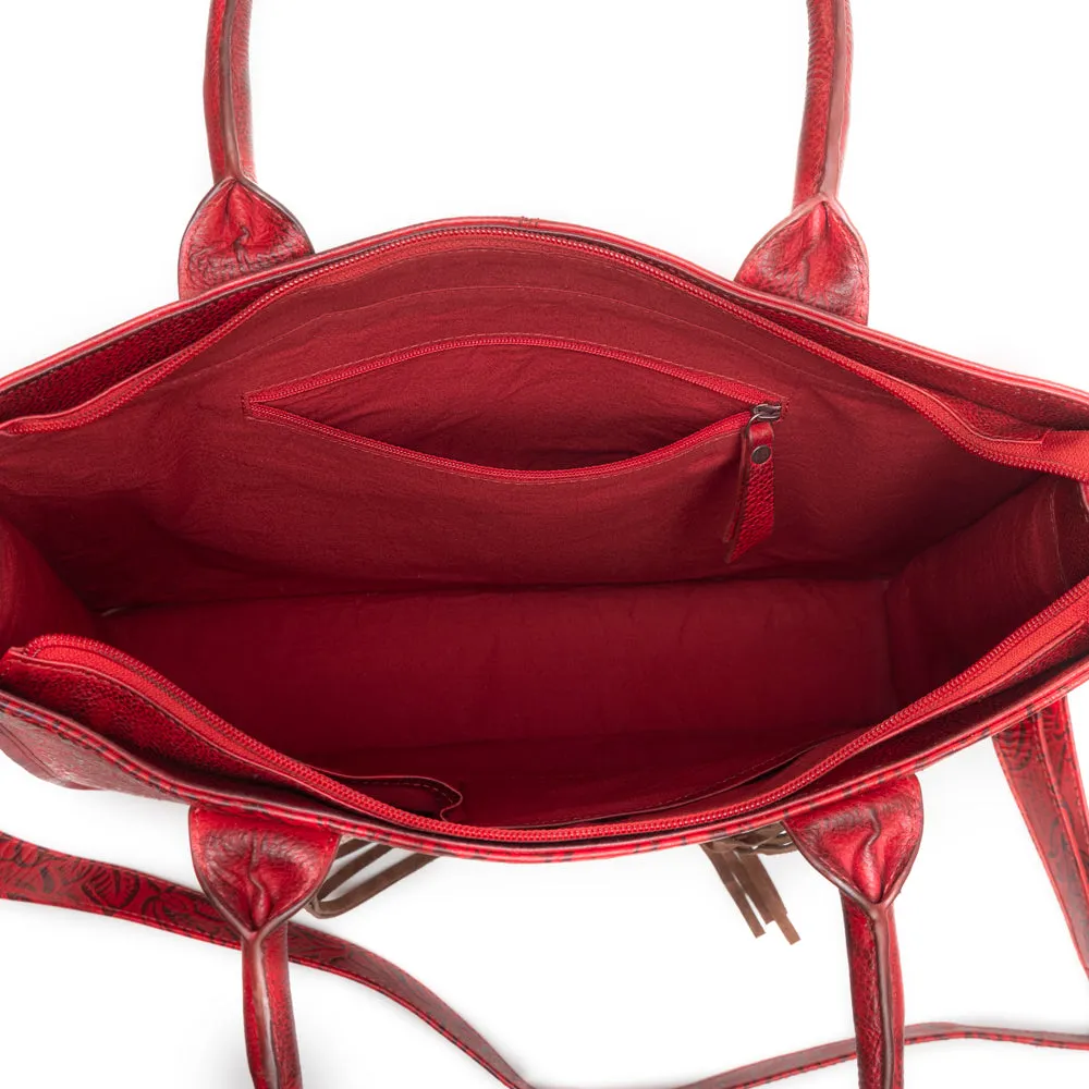 Angelstone Ridge Handbag in Scarlet