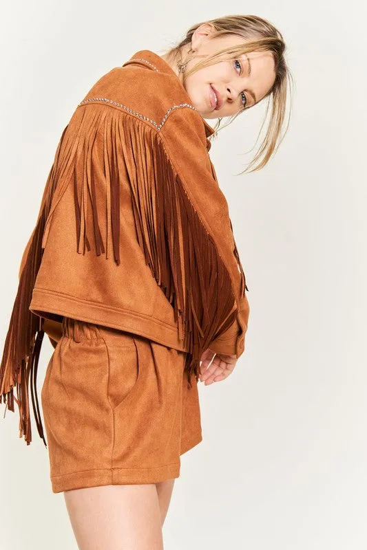 Angie Studded Fringe Jacket