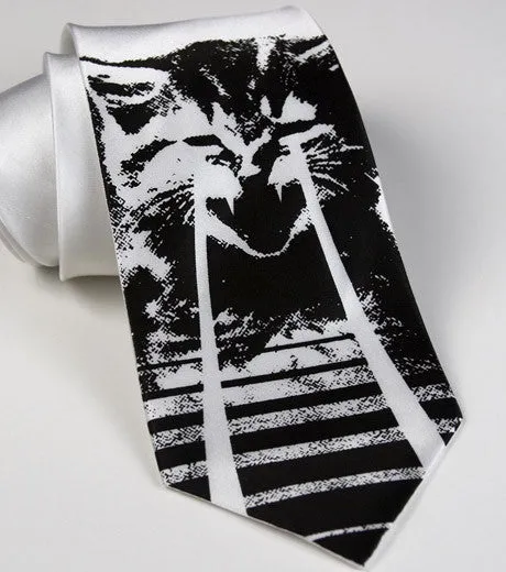 Angry Laser Kitten Necktie