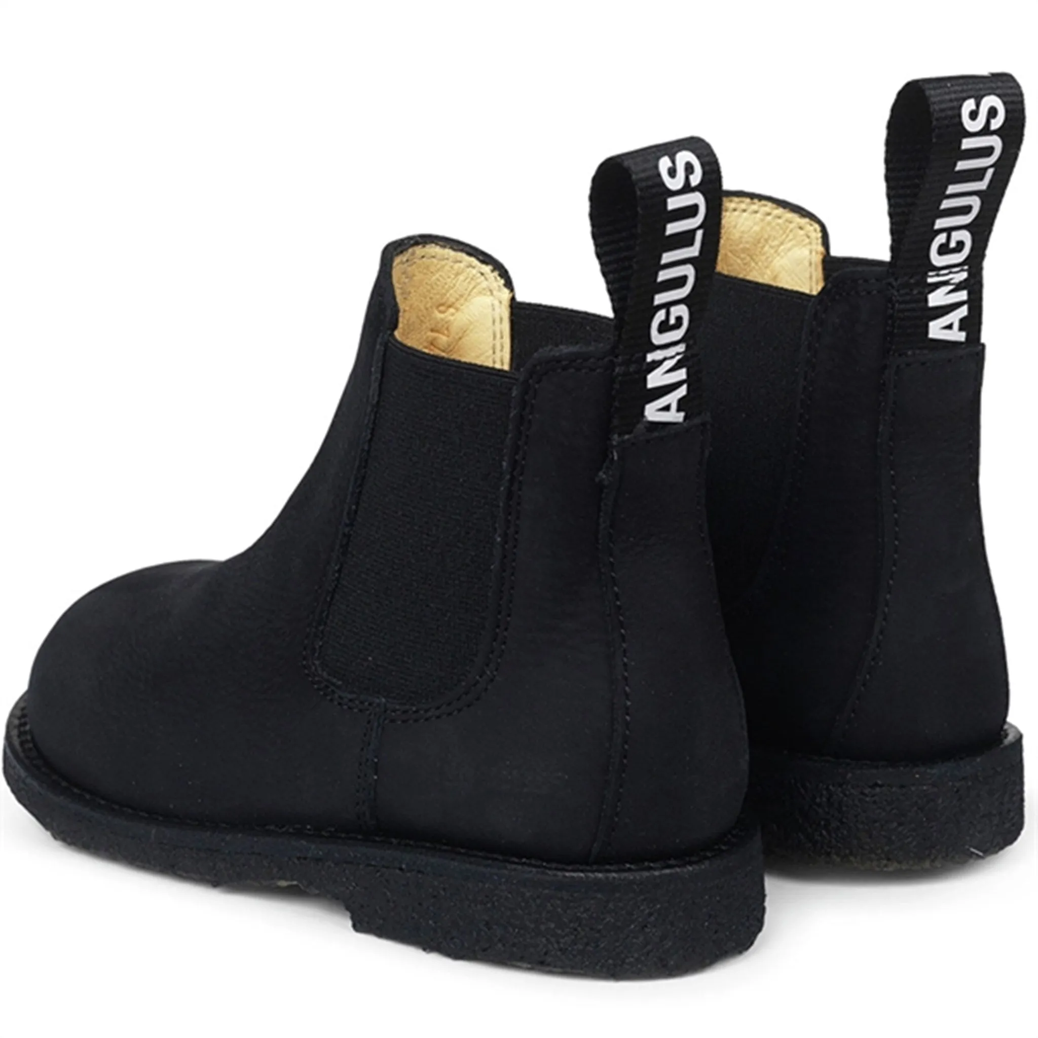 Angulus Chelsea Boots with Elastic Black