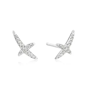 Ania Haie Silver Kiss Pavé Studs E057-02H