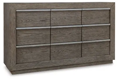 Anibecca California King Bookcase Bed with Dresser