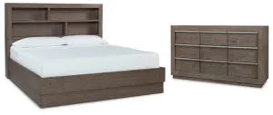 Anibecca Queen Bookcase Bed with Dresser