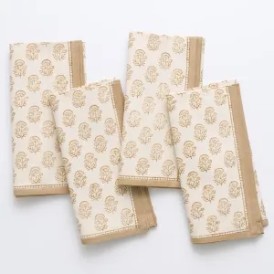 Anika Beige Napkin | Set of 4