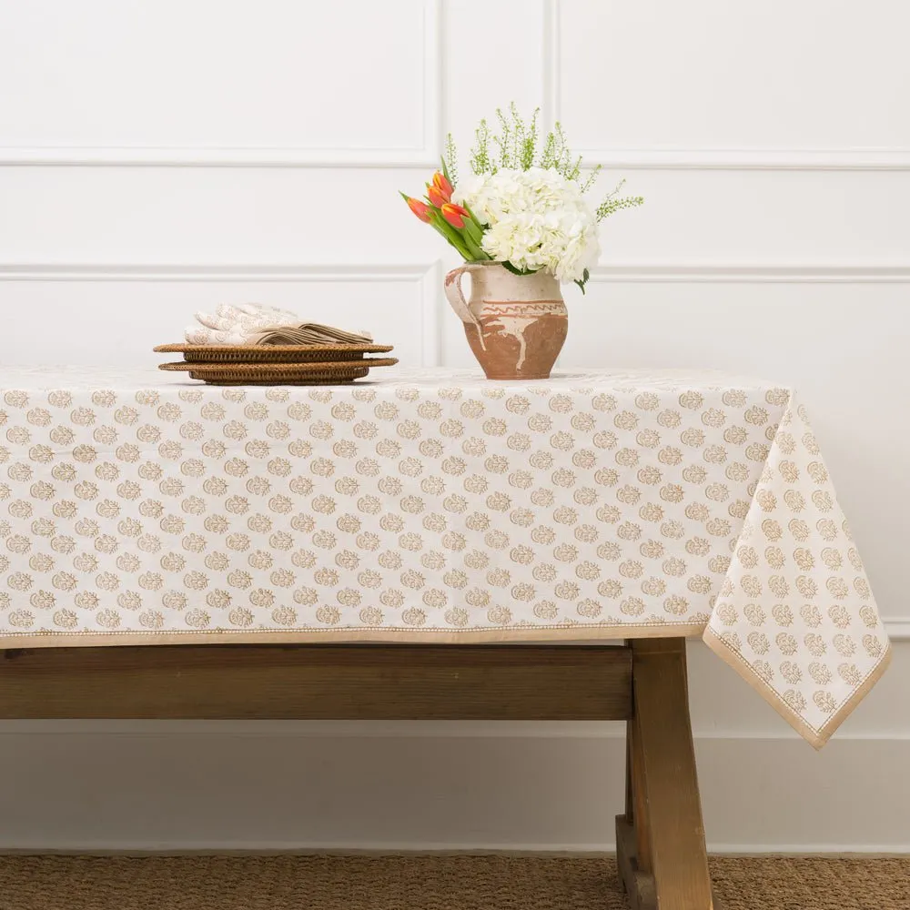 Anika Beige Tablecloth