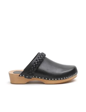 Anika Wooden Clog | Black | LAST SIZE