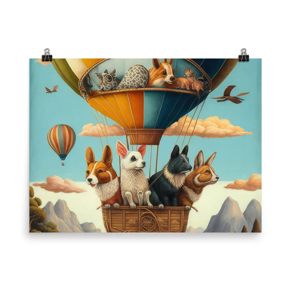 Animals in Hot Air Balloon Adventure