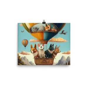 Animals in Hot Air Balloon Adventure