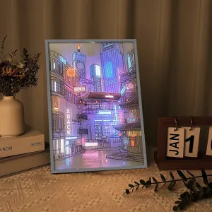 Anime LED Beautiful City Night View Light