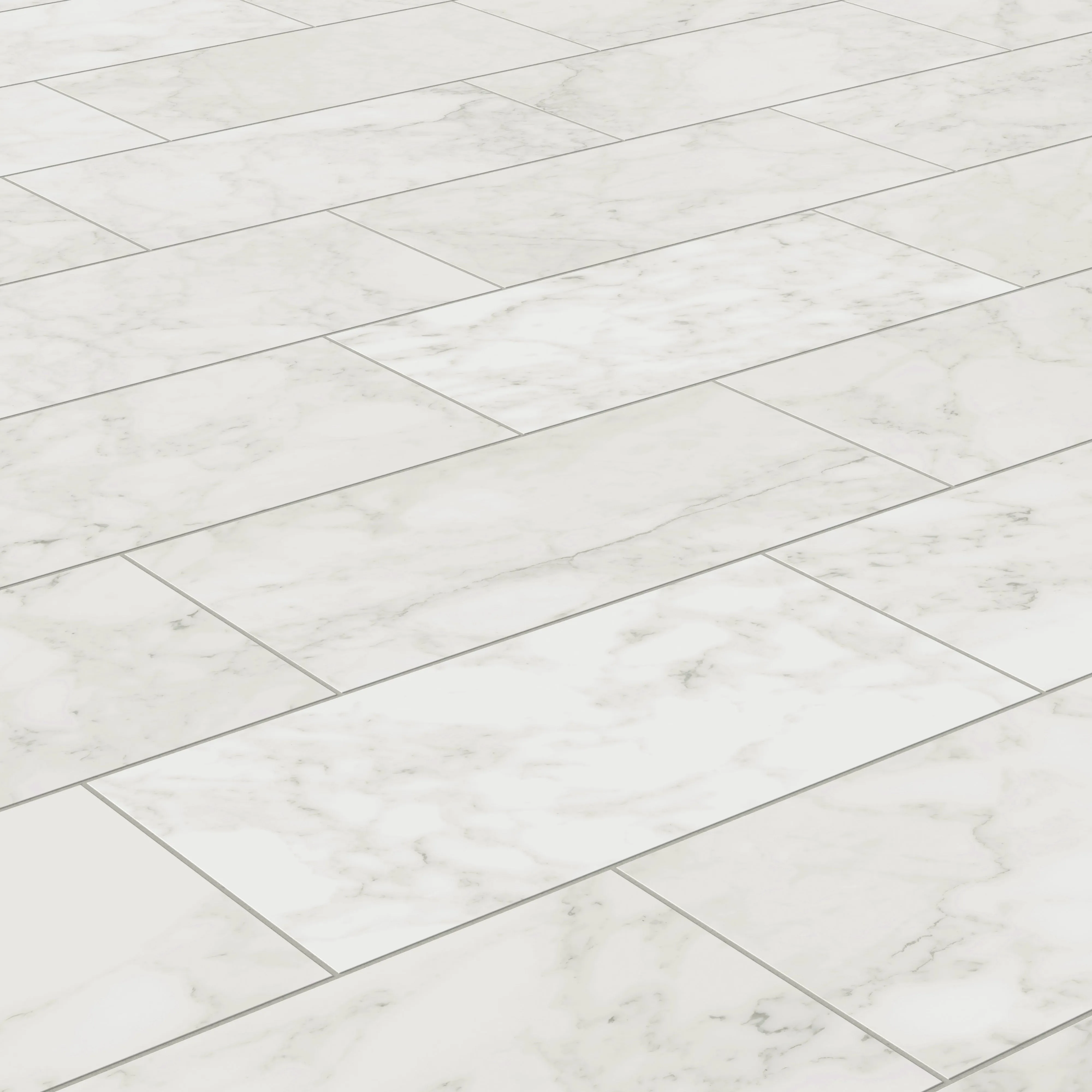 Aniston 12x24 Matte Porcelain Tile in Carrara Bianco