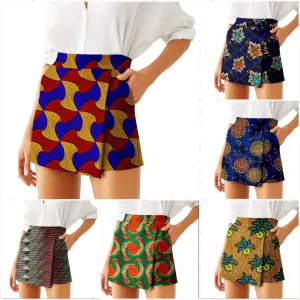 Ankara High Waist Shorts