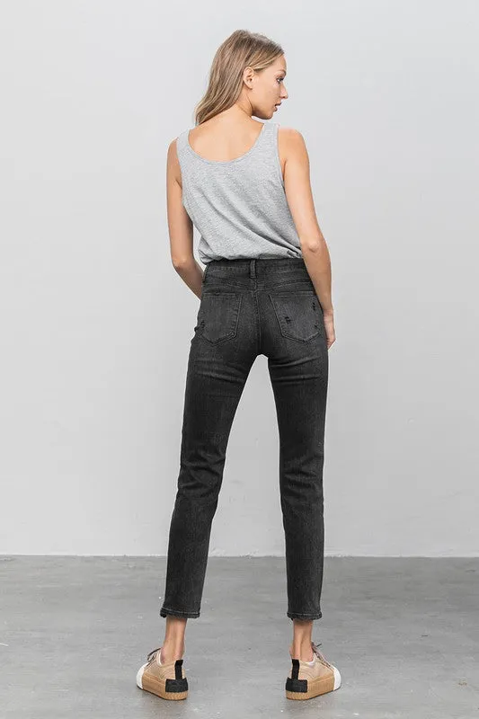 Ankle Straight Mid Rise Jeans *Online Only*