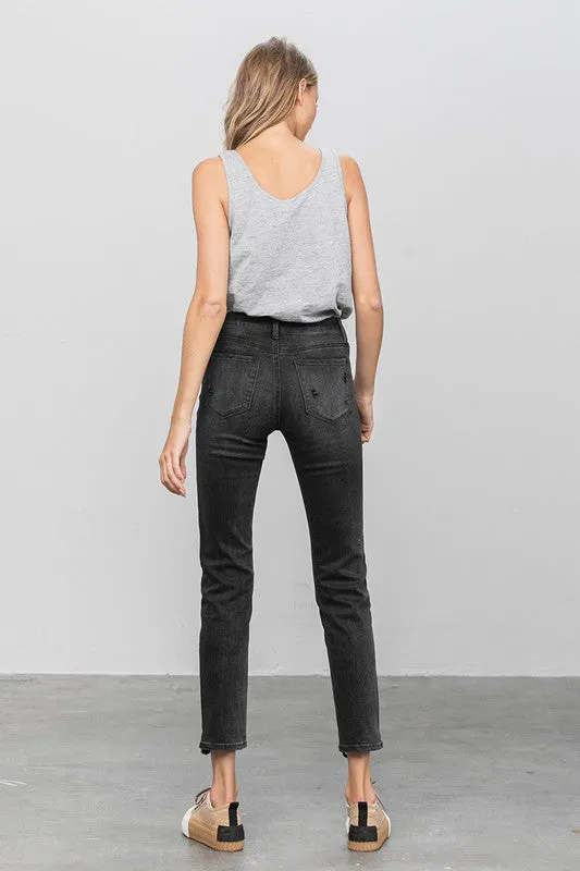 Ankle Straight Mid Rise Jeans *Online Only*