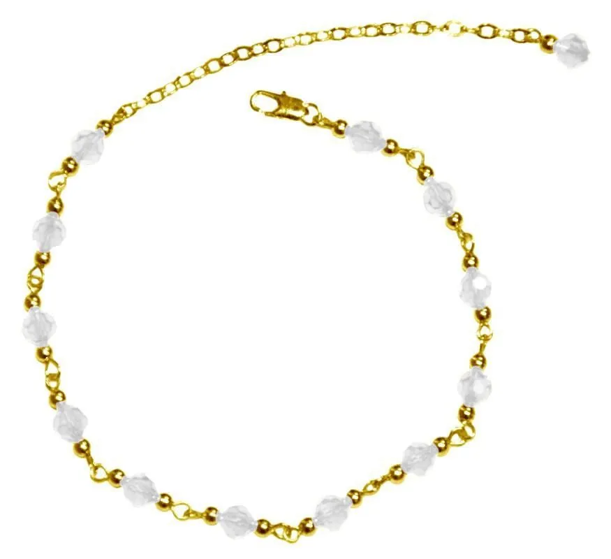 Anklet Gold Beaded