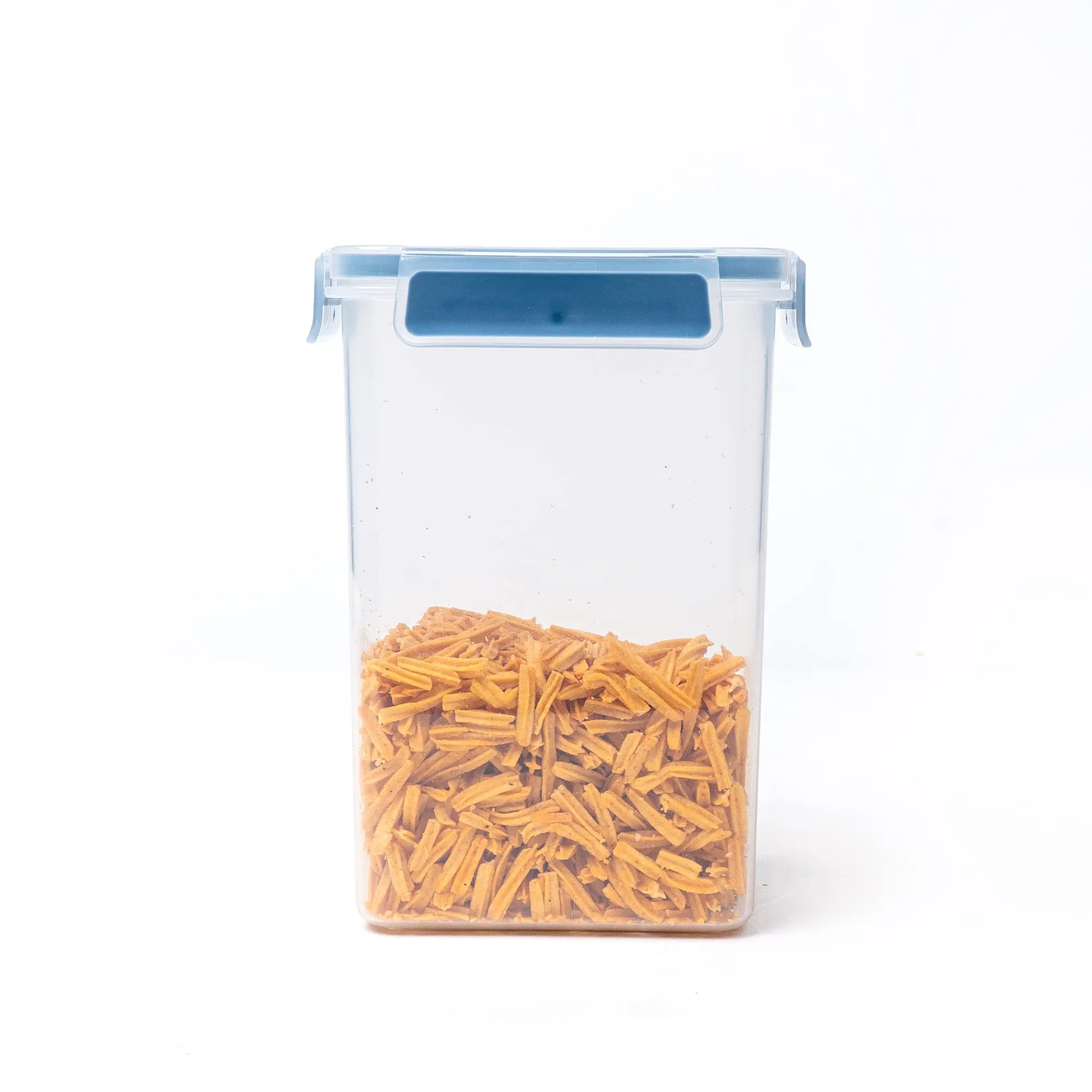 Anko 1.5 L BPA-free Leak-proof Airtight Plastic Storage Container/Jar With Lockable Lids | Storage Container/Pasta Container With Spill-proof Lid | Containers Ideal for Pasta, Nuts, Cookies & Cereals