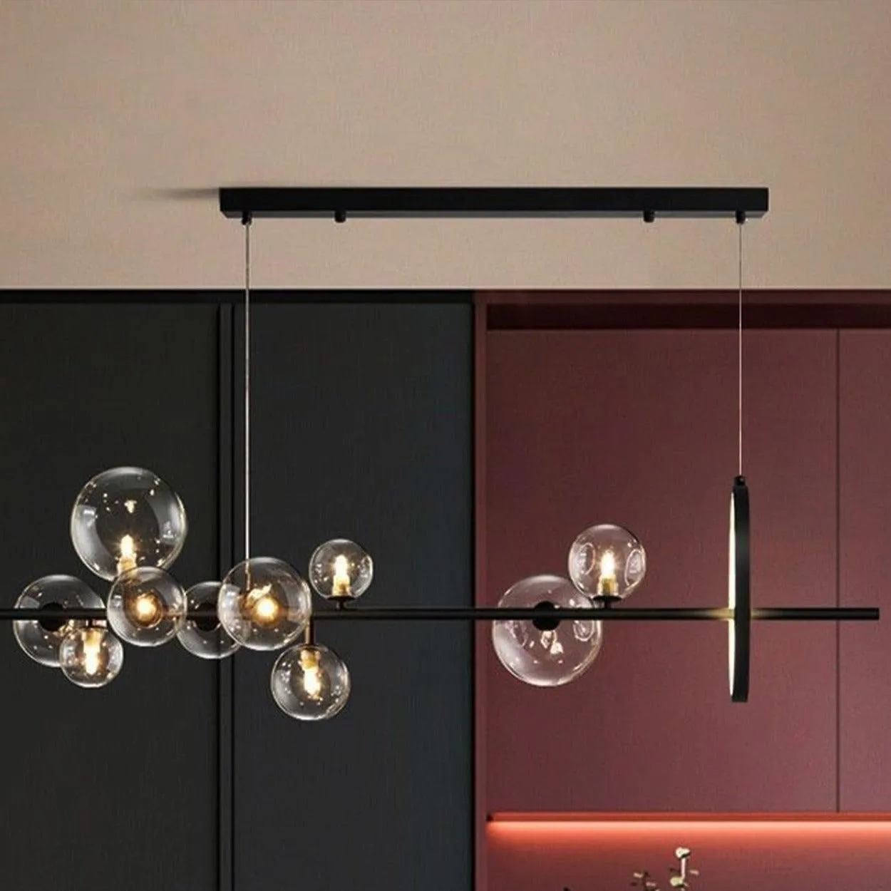 ANKUR GEOM ARIEL MODERN LED CHANDELIER / HANGING LIGHT