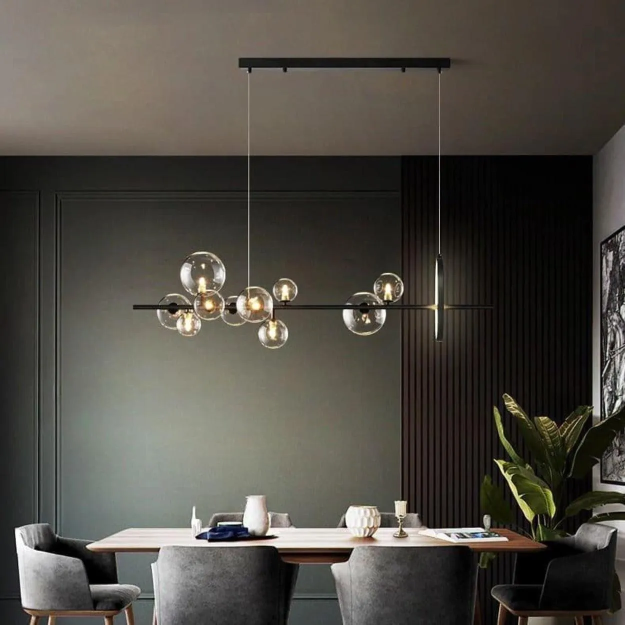 ANKUR GEOM ARIEL MODERN LED CHANDELIER / HANGING LIGHT