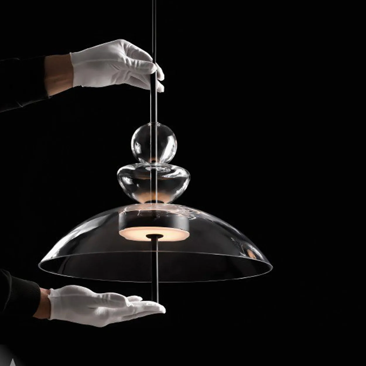 ANKUR MAYTONI BK1 CONTEMPORY MODERN GLASS LED PENDANT LIGHT