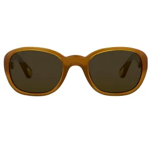 Ann Demeulemeester Sunglasses Oval Honey and Green