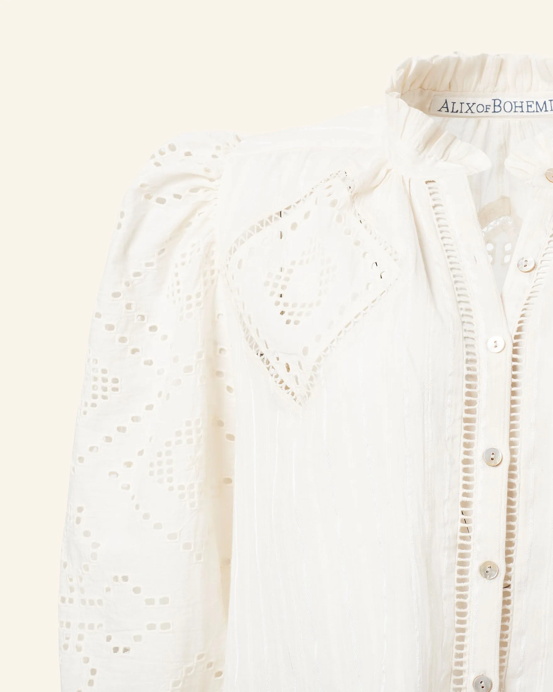 Annabel Pearl Eyelet Shirt