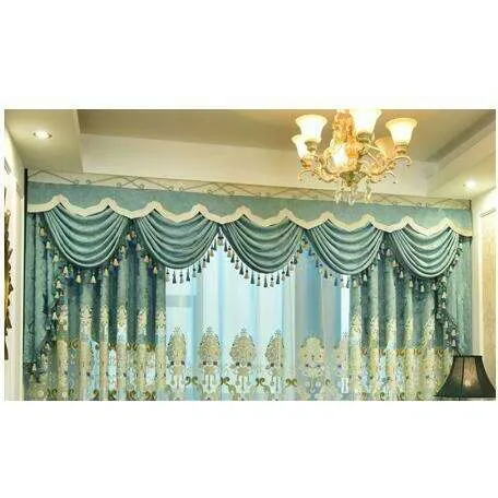 Annapolis Luxury Valance - Blue White