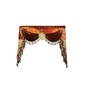 Annapolis Luxury Valance - Brown Beige