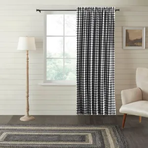 Annie Buffalo Black Check Blackout Panel 84x50, Single Panel