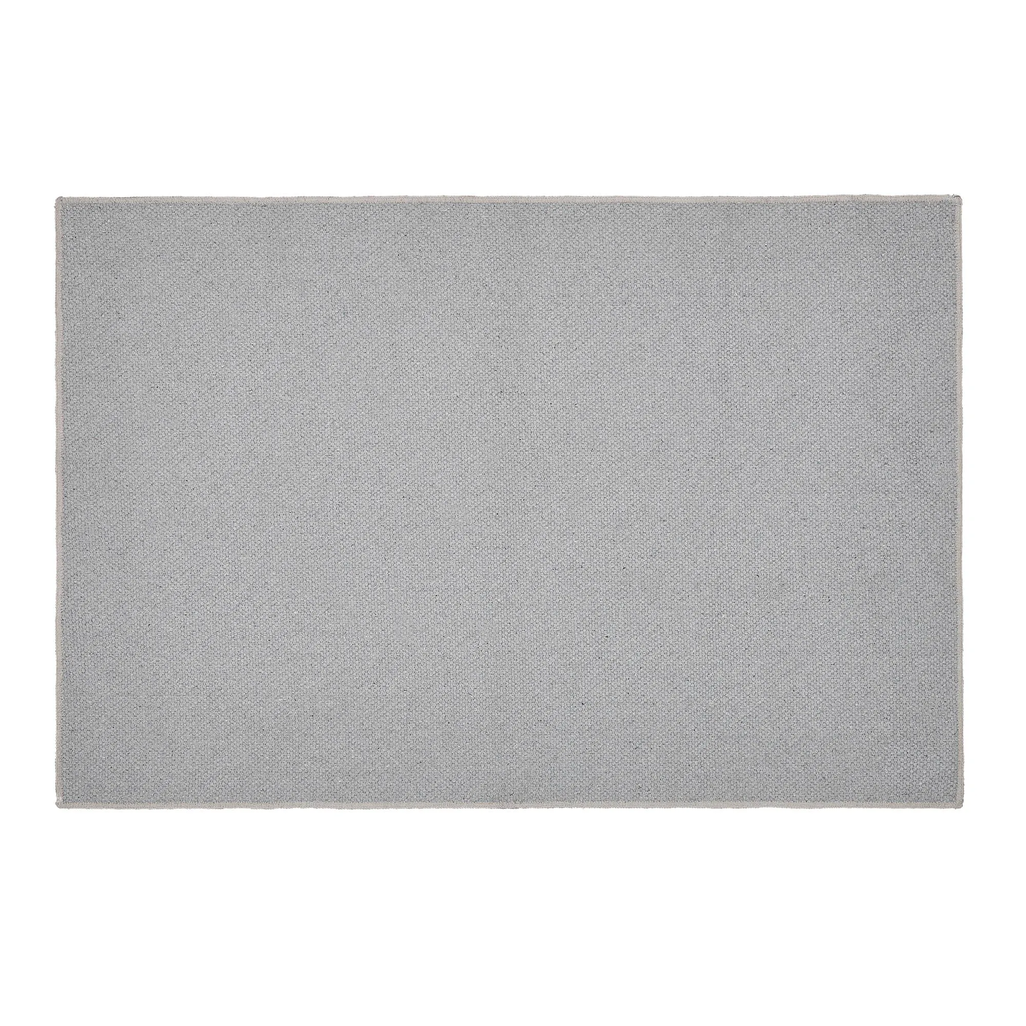 Annie Buffalo Check Grey Polyester Rug Rect 24x36