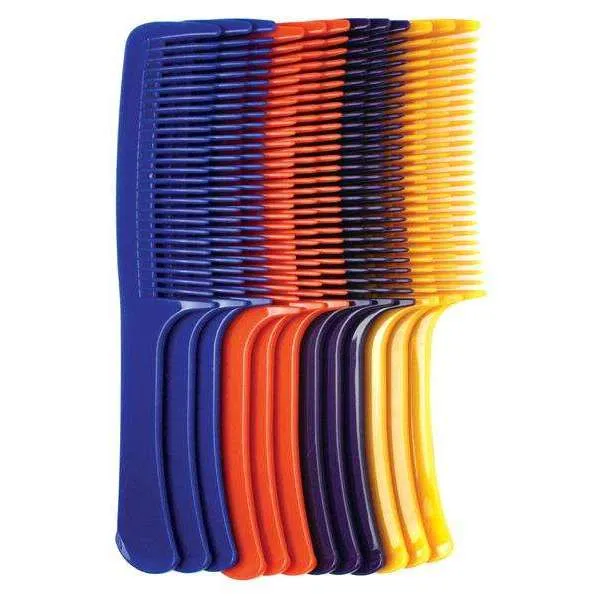 Annie Curved Teeth Bush Comb 9" Bulk Asst Color