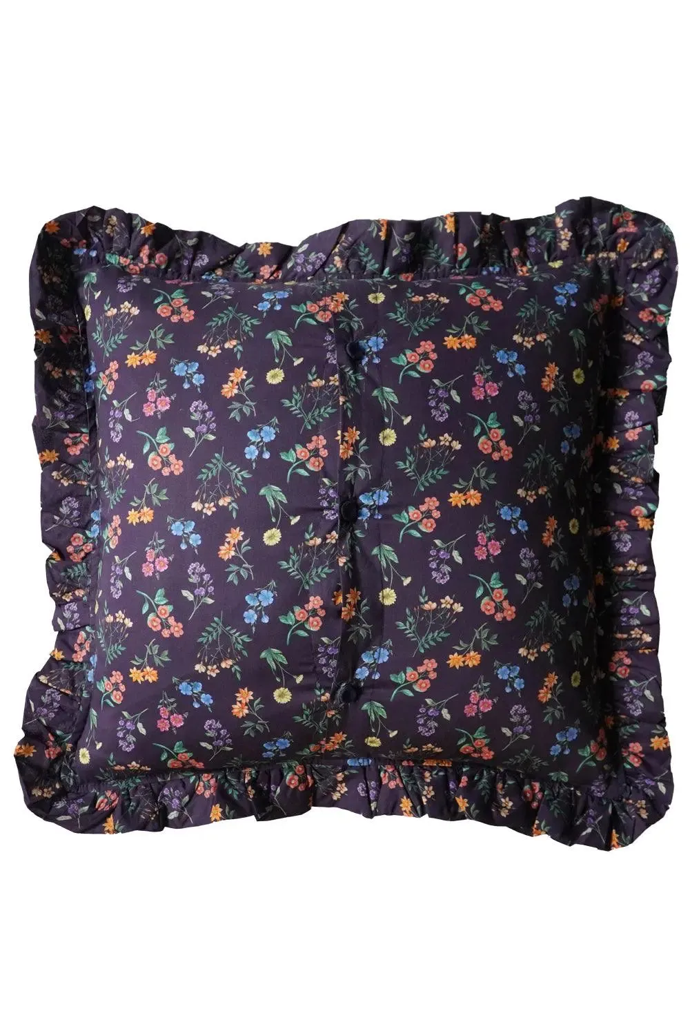 ANNIE Liberty Coco & Wolf X Polly Wren Studios Embroidered Ruffle Cushion