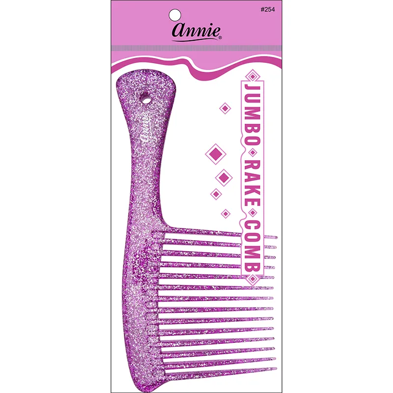 Annie Luminous Jumbo Rake Comb Asst Color