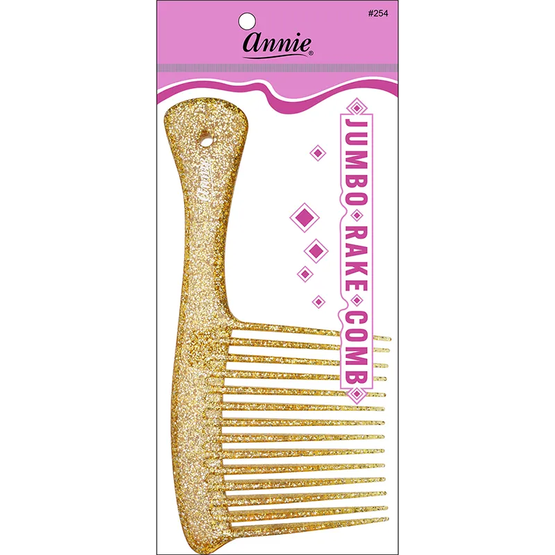 Annie Luminous Jumbo Rake Comb Asst Color