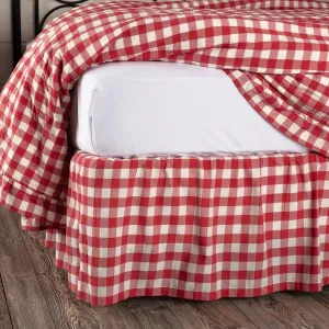 Annie Red Buffalo Check Bed Skirt