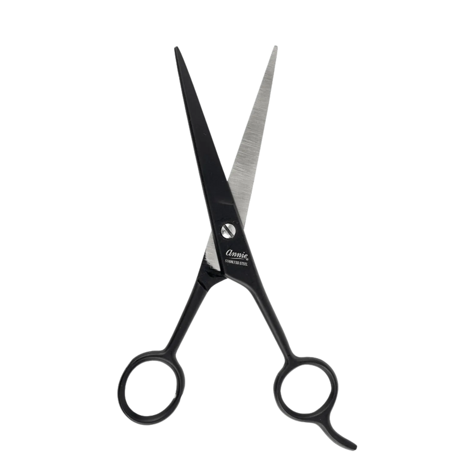 Annie Stainless Steel Straight Hair Shears 7.5" Matte Black