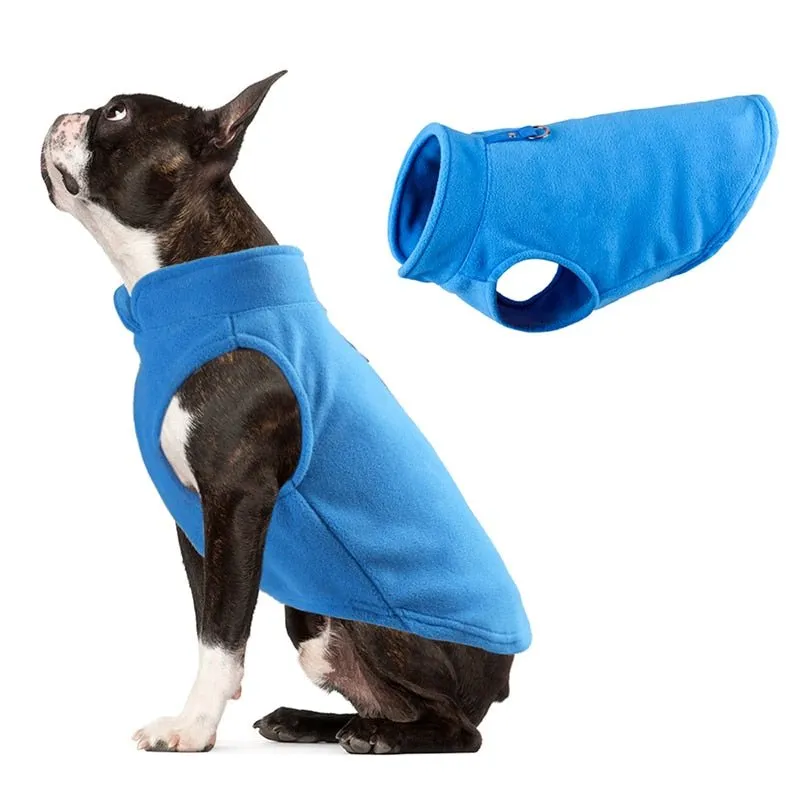 Anniepaw Winter Fleece Dog Jacket for Small Dogs Chihuahua Yorkie French Bulldog Pug Kitten