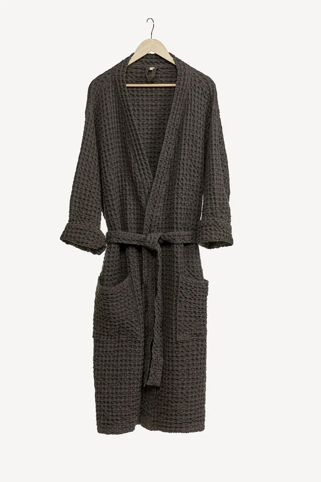 Anno Puro Organic Bathrobe Greenish Grey