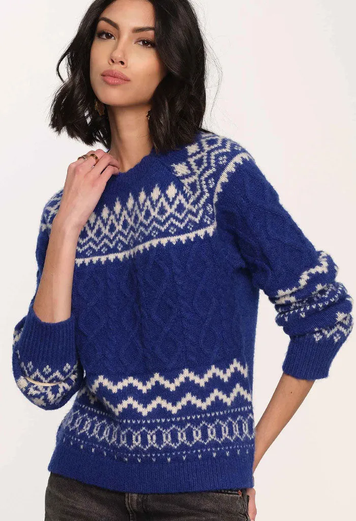 Annora Sweater-Cobalt