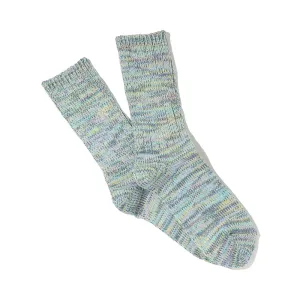 Anonymous Ism Sax Light Blue 5 Color Mix Crew Socks