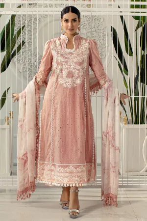 Ansab Jahangir Luxury Lawn Collection 2022 – Ochre