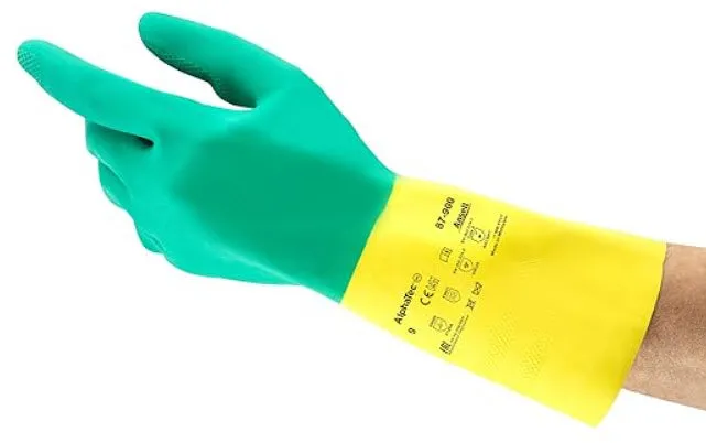 Ansell Alphatec Neoprene & Natural Rubber Blend Safety Work Glove Glove Safety Work Ntrl Rubberneopren Twotone Sz 10 144Pr/Cs