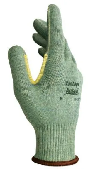 Ansell Vantage Heavy Cut Protection Gloves, Size 11, Mint, Knitted, 70-761-11