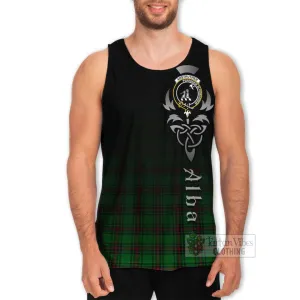 Anstruther Tartan Men's Tank Top Featuring Alba Gu Brath Family Crest Celtic Inspired