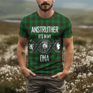 Anstruther Tartan T-Shirt with Family Crest DNA In Me Style