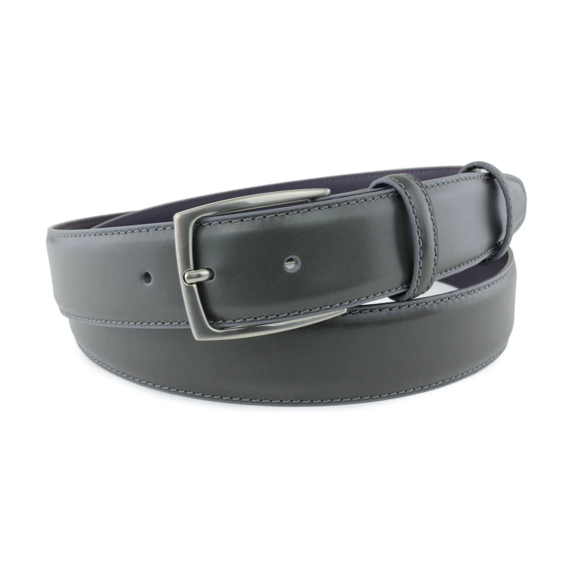 Anthracite Grey Box Calf Classic Belt