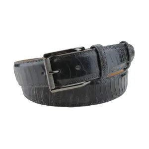 Anthracite Grey Genuine Ostrich Belt