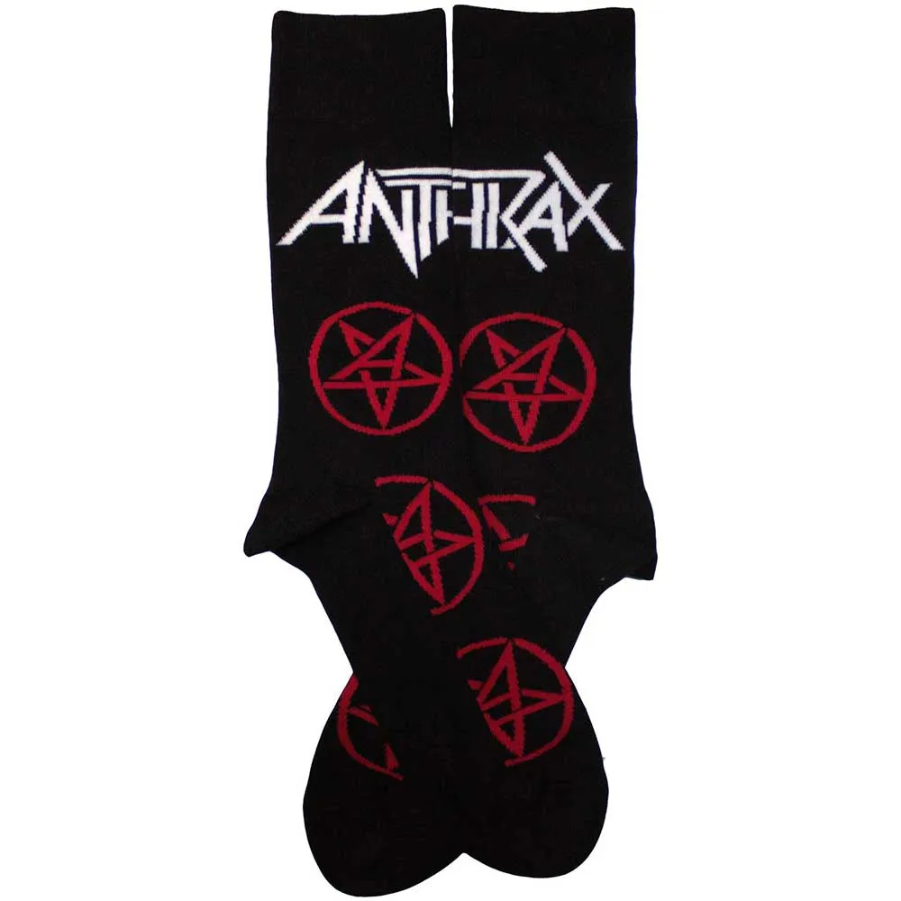 Anthrax Unisex Ankle Socks: Pentathrax Pattern (UK Size 7 - 11)