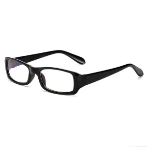 Anti Blue Rays Goggles Glasses Men Women Radiation Resistant Glasses Frame Computer Transparent Blue Film Eyeglasses(Black)