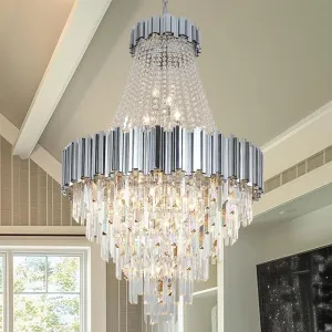 Antilisha 17-Light Modern Crystal Chandelier