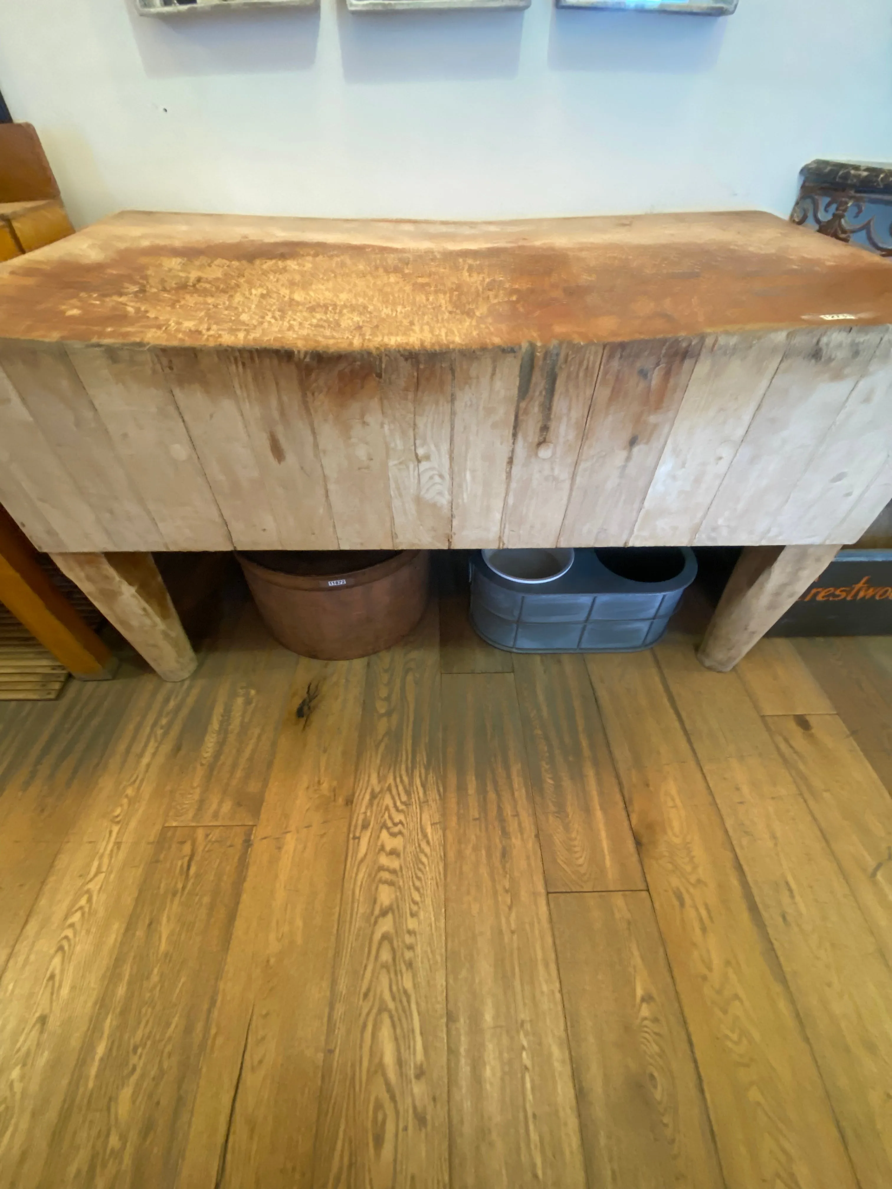 Antique European Butcher Block