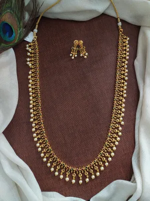 Antique Kemp Stones & Pearls Long Haram Set